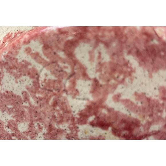 Country Crafts Strawberry Pink Sponge Pottery Pitcher Waldenburg ARKANSAS - Picture 6 of 6